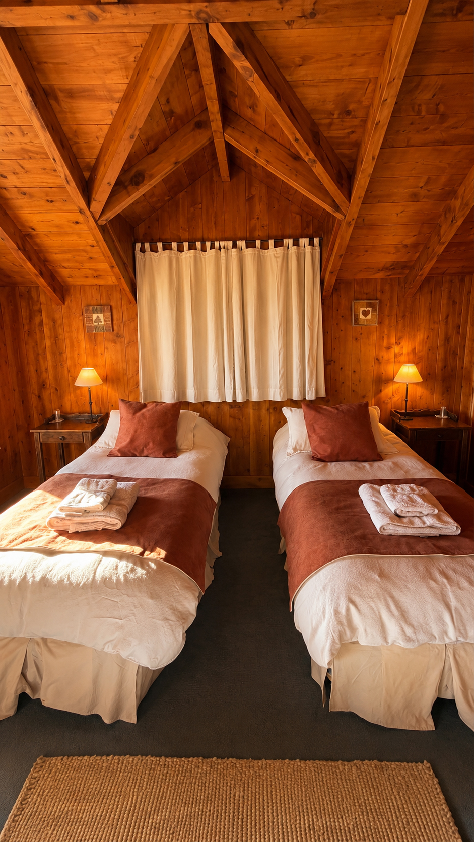 Dormitorio doble de la suite cuádruple Halcón