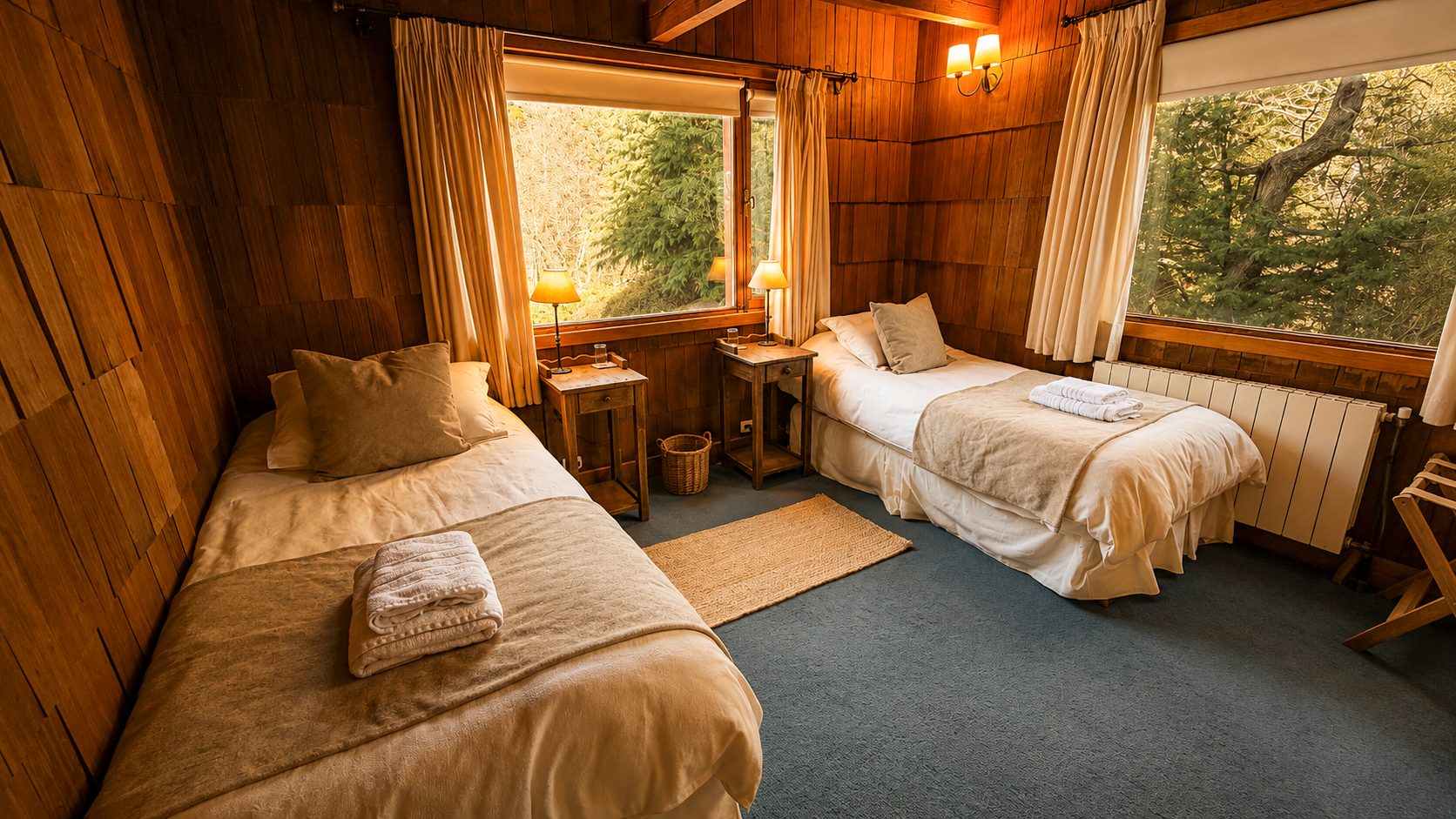 Habitación doble Carpintero con cama matrimonial