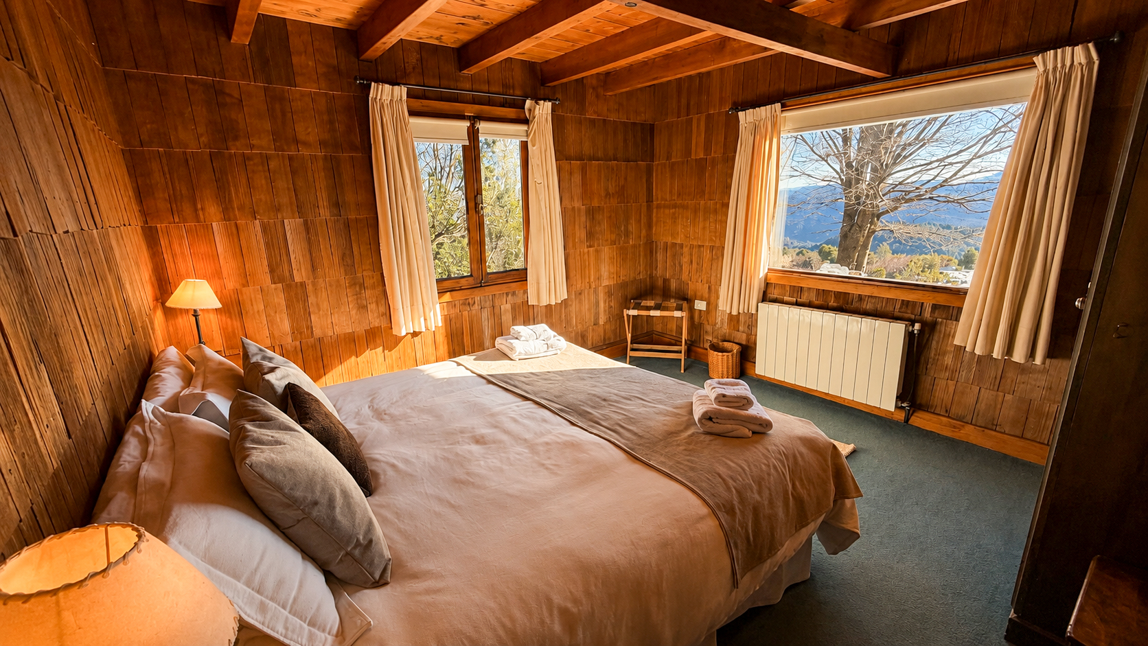 Habitación doble Zorzal con cama matrimonial